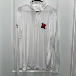 NWOT Rutgers University Scarlet Knights Sport-Tek Sweat-wicking Quarterzip